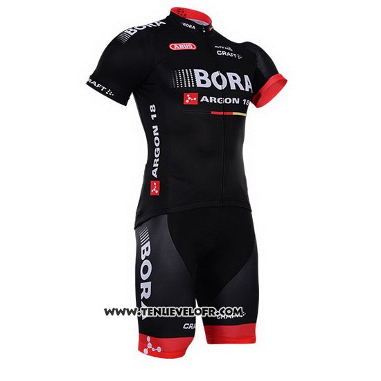 2016 Maillot Ciclismo Bora Noir Manches Courtes et Cuissard
